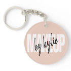 Makeup artist bold signature script blush pink