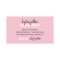 Makeup artist bold signature script pastel pink
