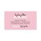 Makeup artist bold signature script pastel pink