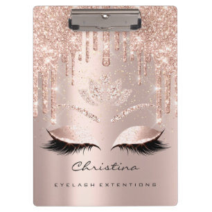 Makeup Artist Browns  Lashes Spark Confetti Lotus Clipboard
