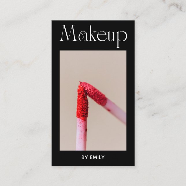 Makeup Artist  Business Card (Front)