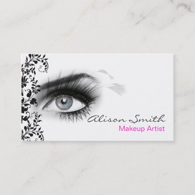 MakeUp artist business card (Front)