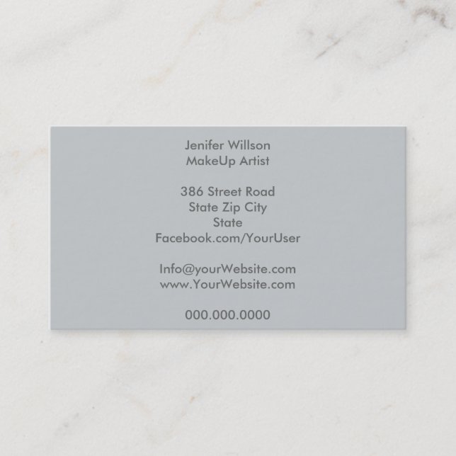 Makeup Artist Business Card (Front)