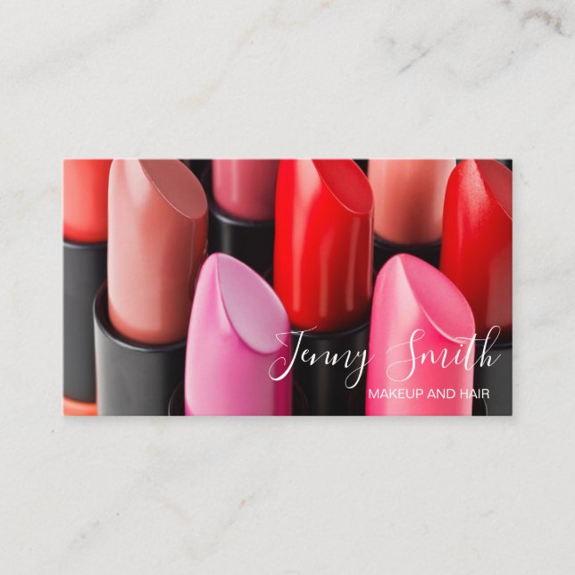 Makeup artist business card (Front)