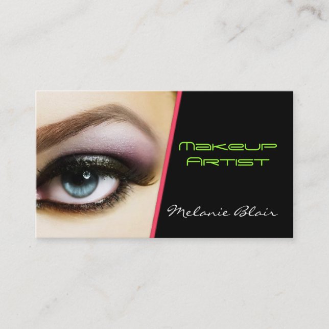 Makeup Artist Business Card Eye (Front)
