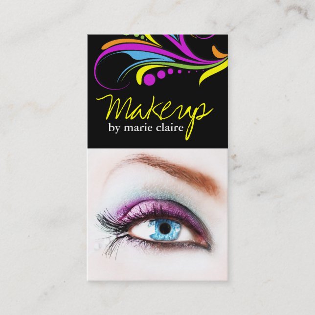 Makeup Artist Business Card Template (Front)