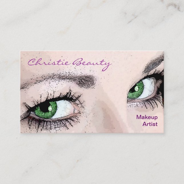Makeup Artist Business Cards (Front)