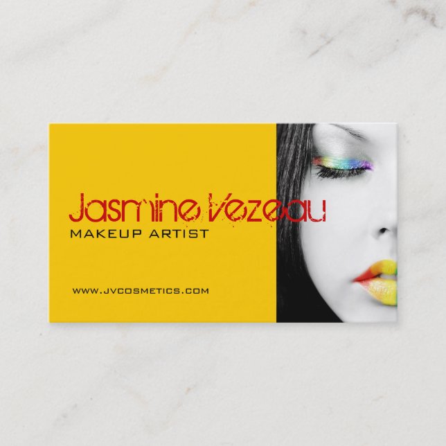 Makeup Artist Business Cards (Front)