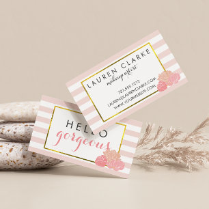 Makeup Artist Cards Hello Gorgeous Double-Sided
