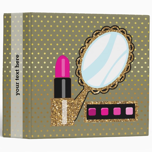 Makeup artist - choose background colour binder (Front/Spine)