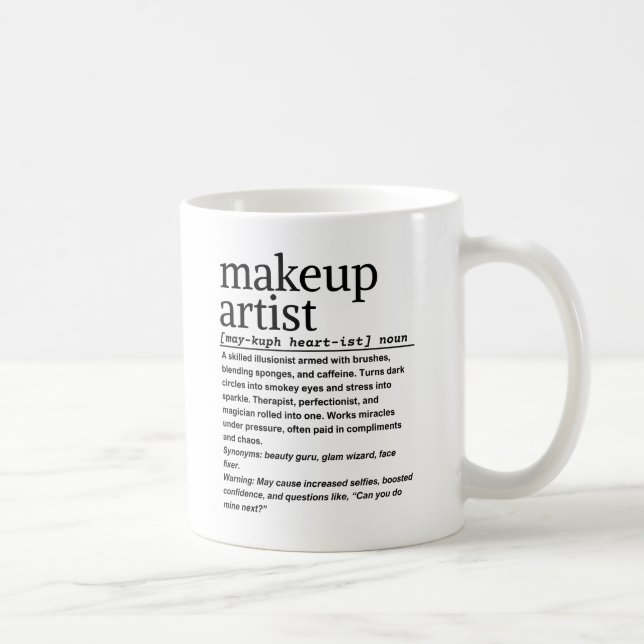 Makeup artist coffee mug (Right)