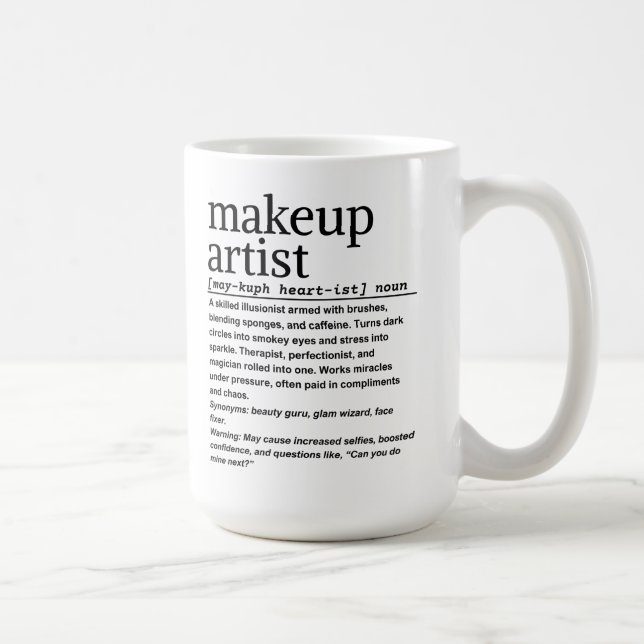 Makeup artist coffee mug (Right)