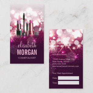 Makeup Artist Cosmetician Beauty Appointment Card