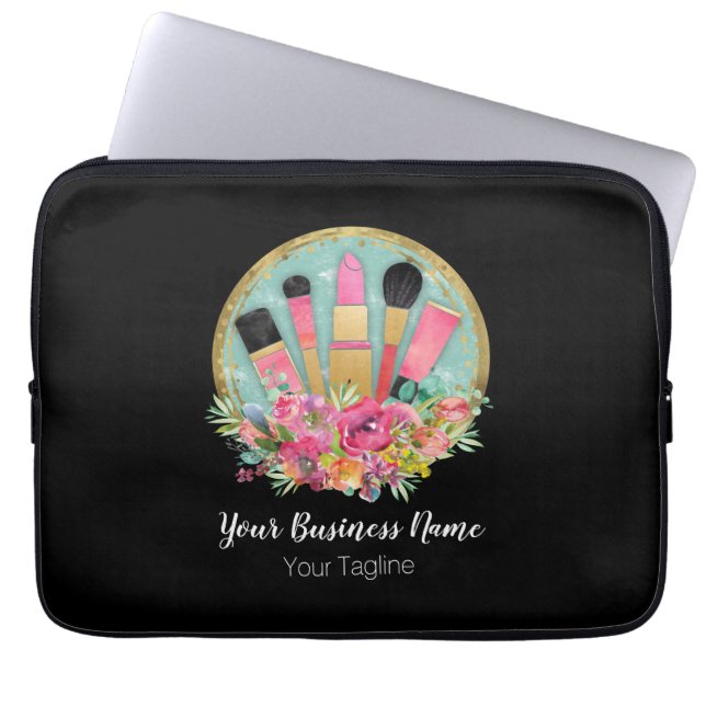 Makeup Artist Cosmetologist Beautician Stylist Laptop Sleeve (Front)