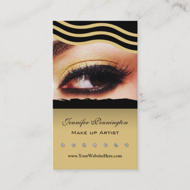 Makeup artist cosmetologist business card (Front)