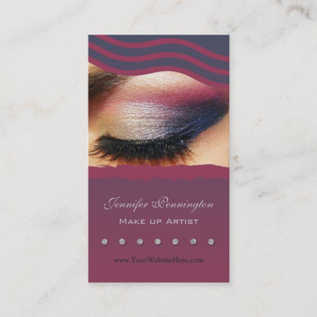 Makeup artist cosmetologist business card (Front)