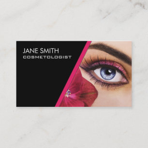 Makeup Artist Cosmetologist Cosmetology Elegant Business Card