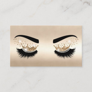 Makeup artist Crown Lashes Beauty Salon Extension Business Card