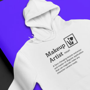Makeup Artist Definition Light Mode - Film Crew Hoodie
