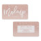 Makeup artist elegant typography blush rose gold