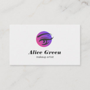 Makeup Artist Eye Lashes Logo Business Card