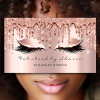 Makeup Artist Eyelash 3D Effect Glitter Drips Rose