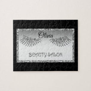 Makeup Artist Eyes Lashes Glitter Drips Spark Beau Jigsaw Puzzle