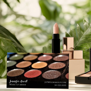 Makeup Artist Eyeshadow Palette Rainbow Glitter Magnetic Business Card