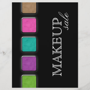 Makeup Artist Flyer Salon Colourful Palette