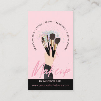Makeup Artist Glam MUA Beauty Salon Beautician Business Card
