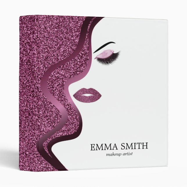 Makeup Artist  Glitter  Binder (Front/Spine)