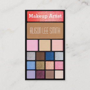 Makeup Artist / Glitter palette Business Card