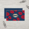 Makeup Artist Gold Lips Navy Blue Beauty Salon