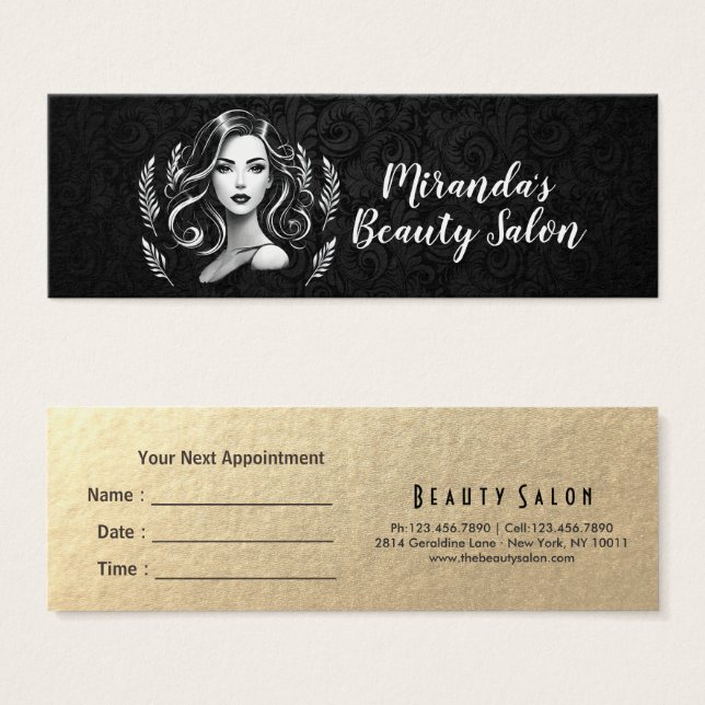Makeup Artist Hair Stylist Beauty Salon Lash Brows (Front & Back)