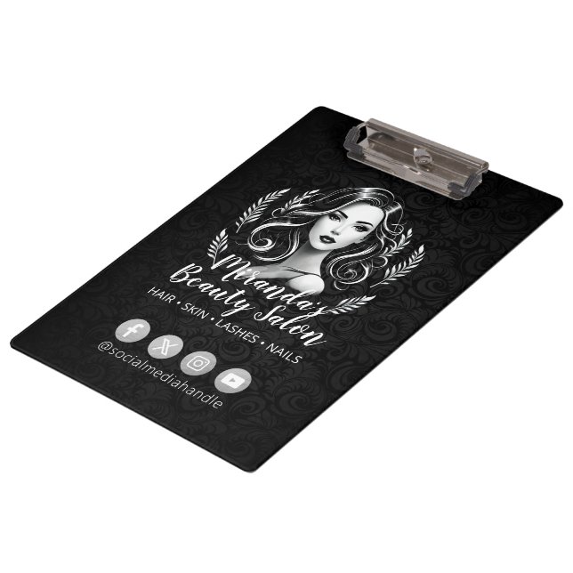 Makeup Artist Hair Stylist Beauty Salon Lash Brows Clipboard (Angled)