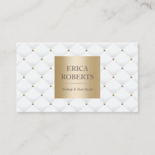 Makeup Artist Hair Stylist Luxury Gold Appointment Card