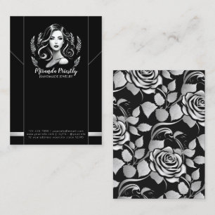 Makeup Artist Hair Stylist Modern Necklace Display Appointment Card