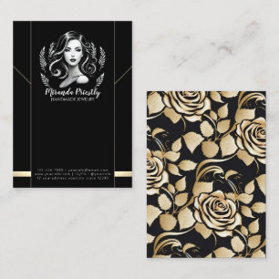 Makeup Artist Hair Stylist Modern Necklace Display Appointment Card