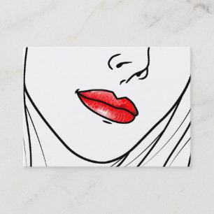 Makeup Artist Illustration Business Card