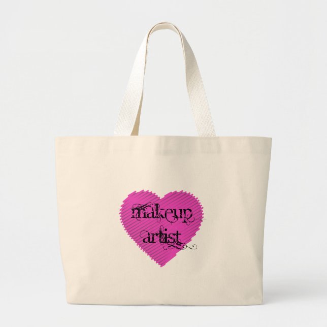 Makeup Artist Large Tote Bag (Front)
