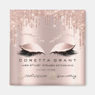 Makeup Artist Lashes Extension Rose Drips Aestheti Magnet