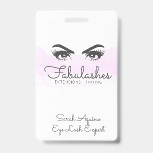 Makeup Artist Lashes Eyes Extensions Brows Badge
