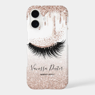 Makeup Artist Lashes Spark Drips Rose Gold