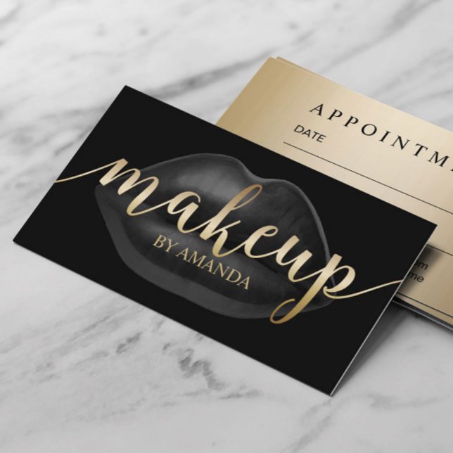 Makeup Artist Luxury Black Lips Salon Appointment (Creator Uploaded)