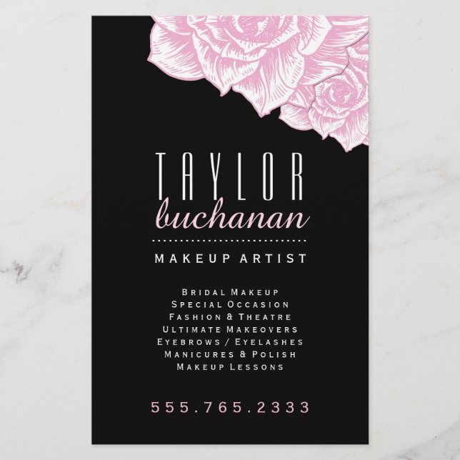 Makeup Artist Marketing Flyer (Front)