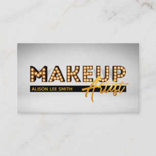 Makeup Artist Marquee Business Card
