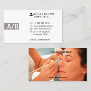 Makeup Artist Model Business Card