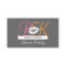 Makeup Artist Monograms Business Cards Pink Grey