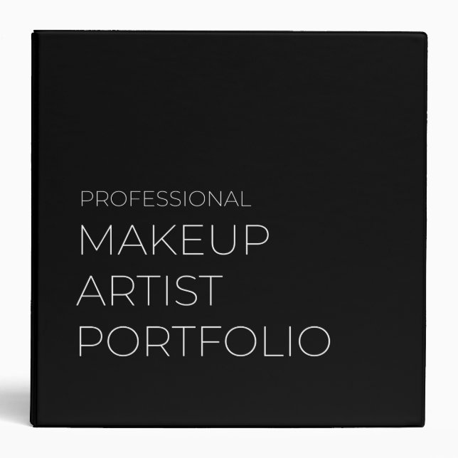 Makeup Artist Portfolio  Binder (Front)