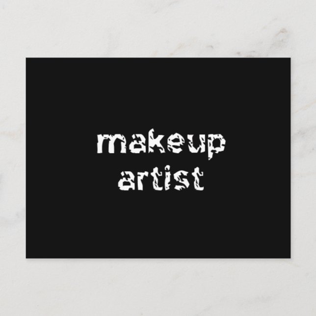 Makeup Artist Postcard (Front)